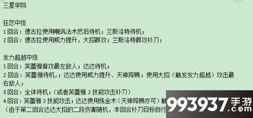 最终王冠中三星学院攻略汇总