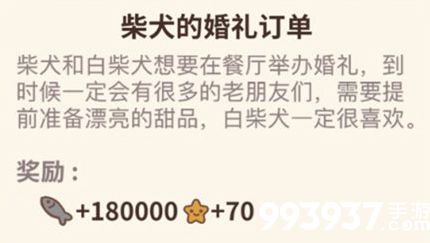 动物餐厅柴犬的婚礼订单