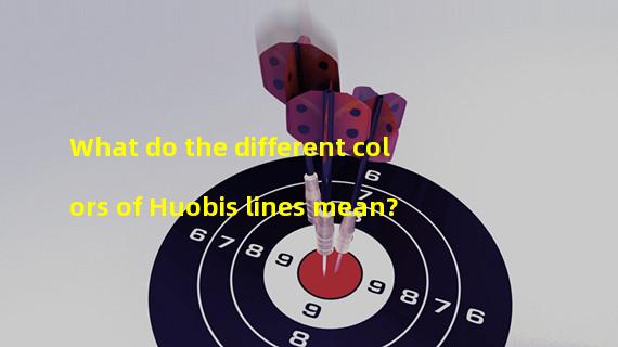 What do the different colors of Huobis lines mean?