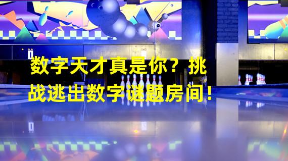 数字天才真是你？挑战逃出数字谜题房间！