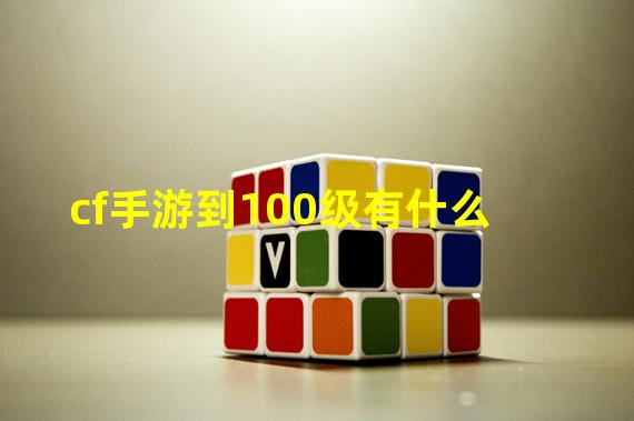 cf手游到100级有什么